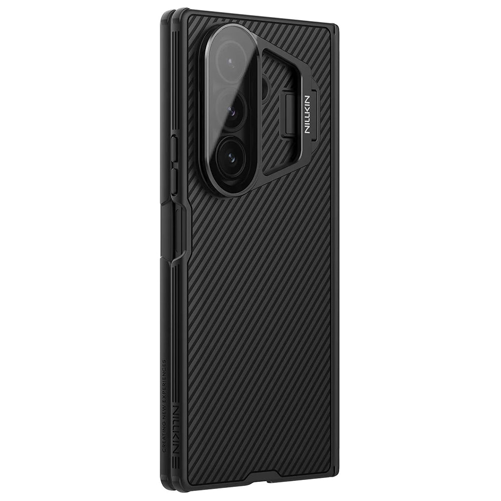 Kuori Samsung Galaxy Z Fold7 F966:lle, Nillkin, CamShield Prop läpinäkyvällä linssinsuojalla, musta