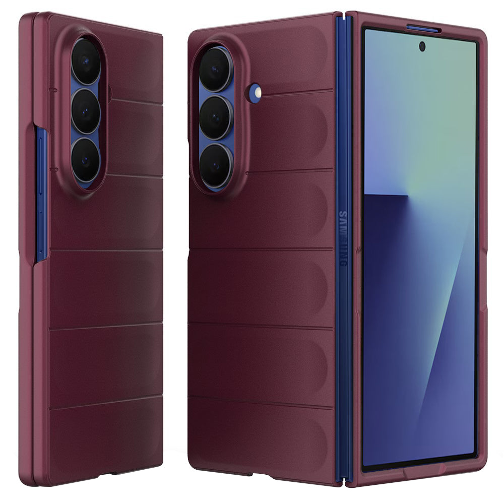 Kuori Samsung Galaxy Z Fold7 F966:lle, Techsuit, Magic Shield, Viininpunainen