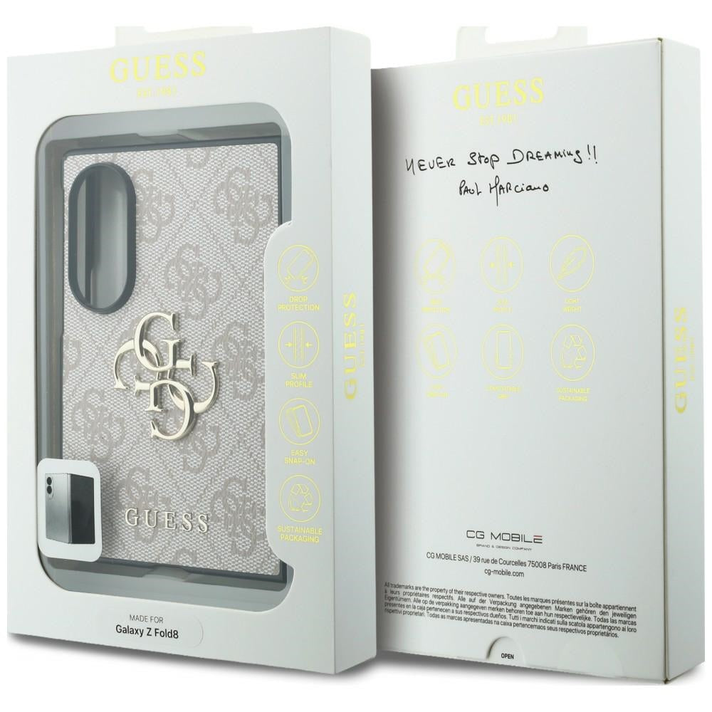 Kuori Samsung Galaxy Z Fold8 F971:lle, Guess, 4G Big Logo, vaaleanpunainen