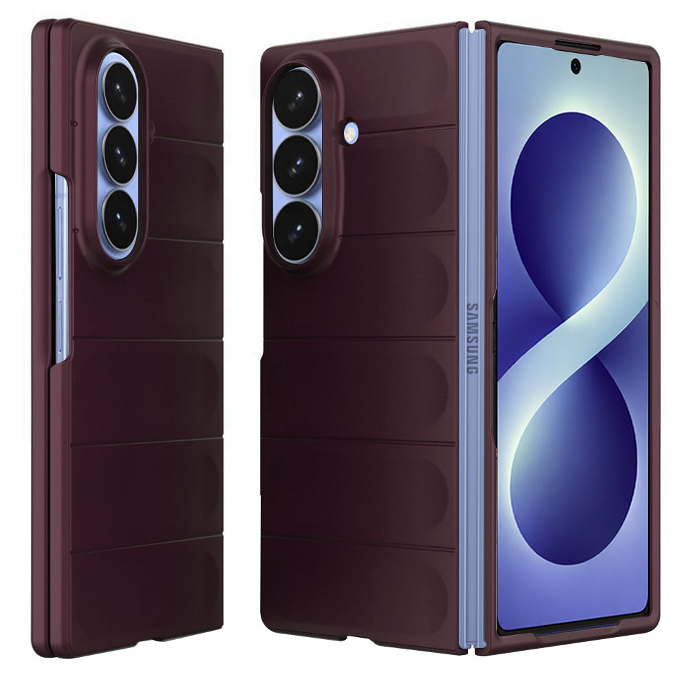 Kuori Samsung Galaxy Z Fold8 Ultra F976:lle, Techsuit, Magic Shield, Viininpunainen