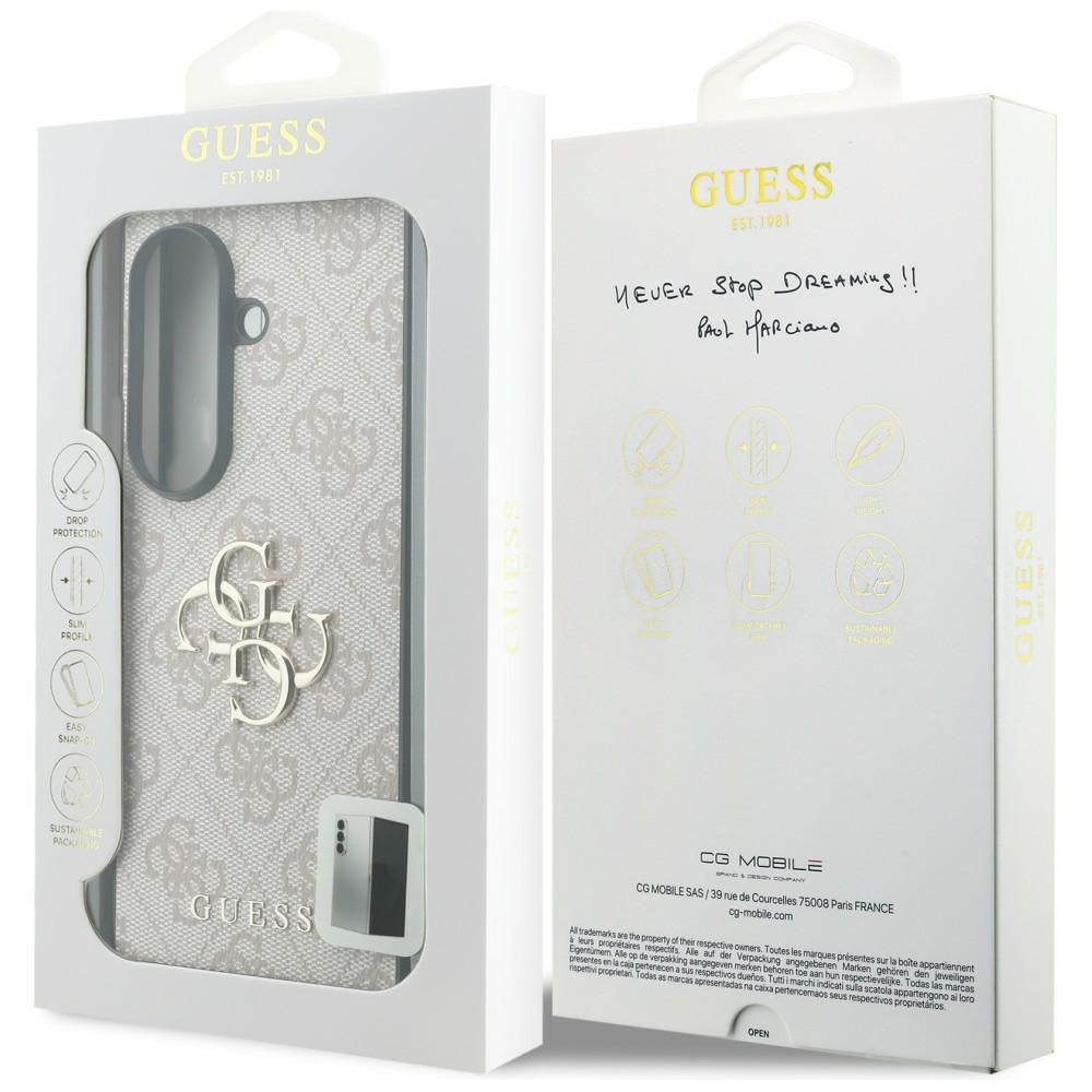 Kuori Samsung Galaxy Z Fold8 Ultra F976:lle, Guess, 4G Big Logo, vaaleanpunainen