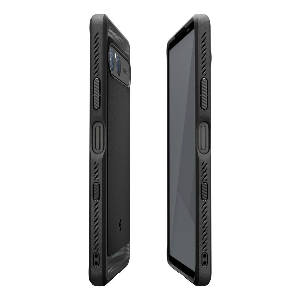 Kuori Sony Xperia 10 VII:lle, Spigen, Rugged Armor, Musta ACS09592