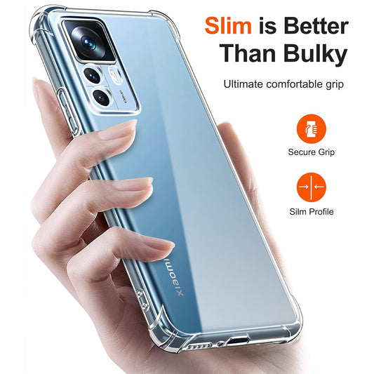 Kuori Xiaomi 12T / 12T Pro:lle, Techsuit, Iskunkestävä Kirkas, Läpinäkyvä