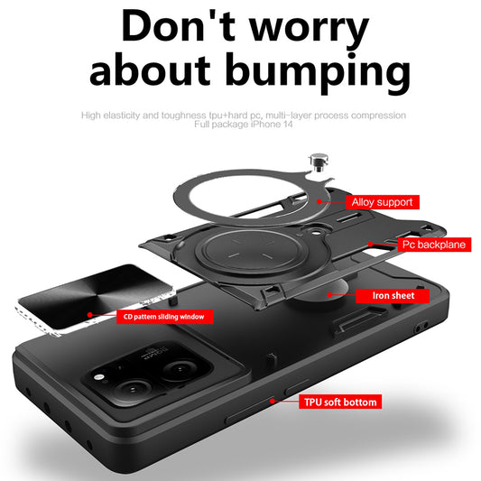 Kuori Xiaomi 13T Pro / 13T:lle, Techsuit, CamGuard Pro, Musta