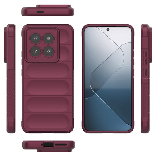 Kuori Xiaomi 14 Pro:lle, Techsuit, Magic Shield, Viininpunainen