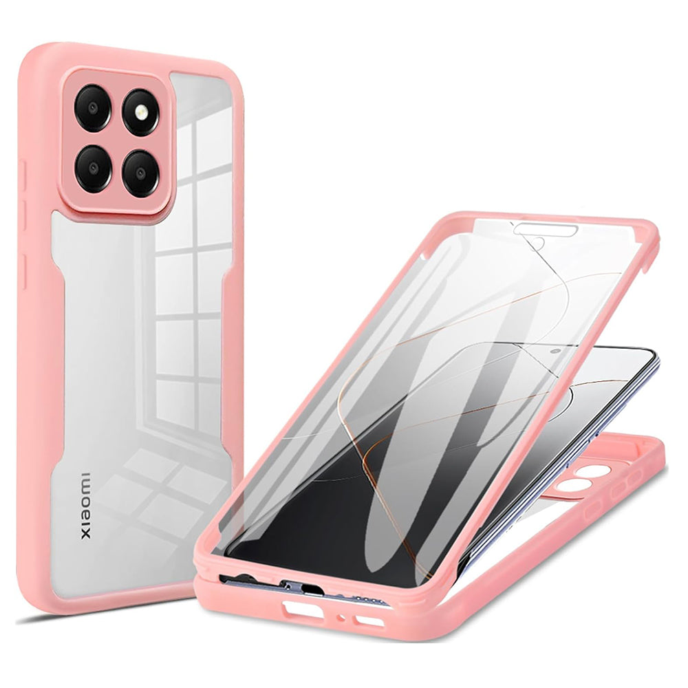 Kuori Xiaomi 14:lle, Techsuit, ColorVerse 360, Vaaleanpunainen