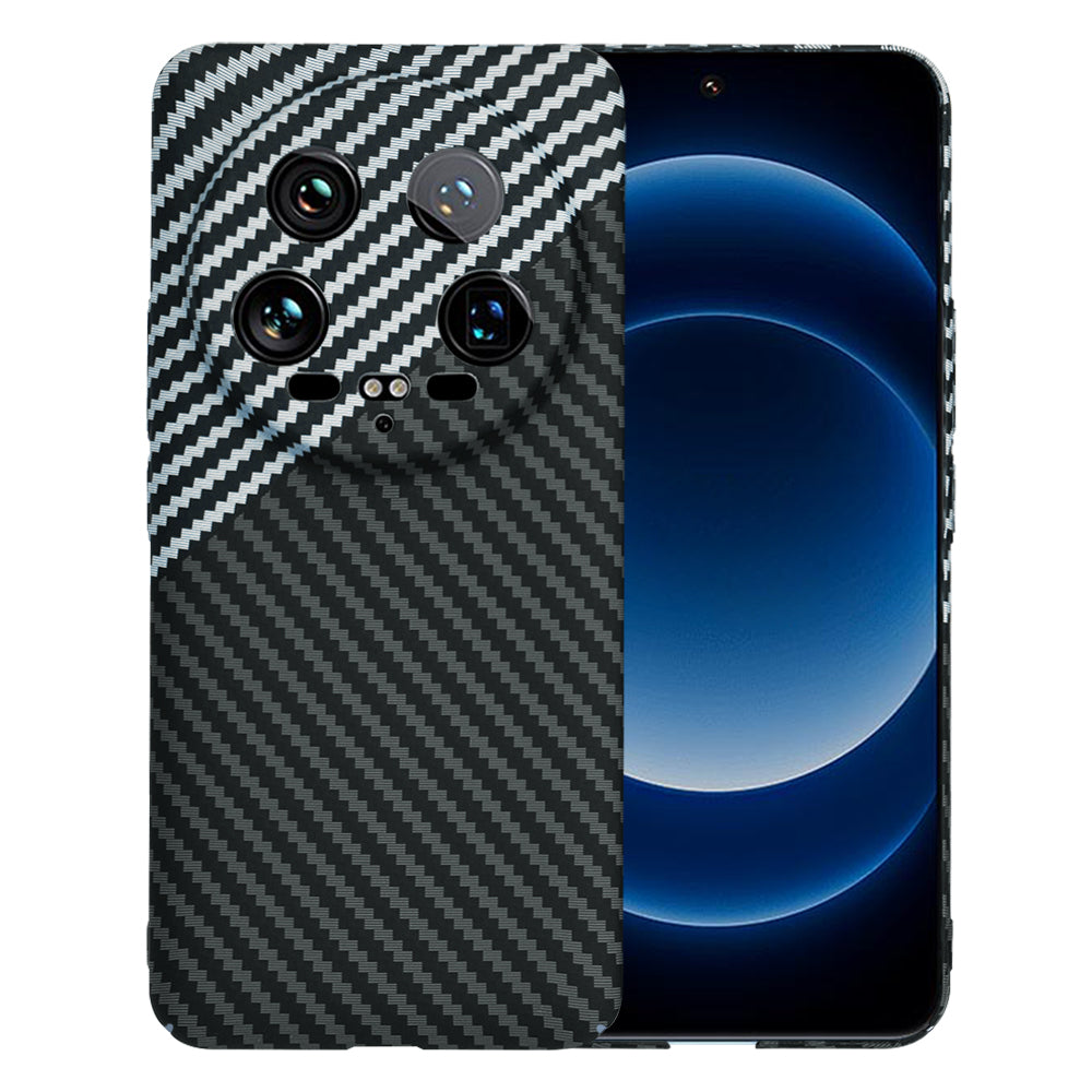 Kuori Xiaomi 14 Ultralle, Techsuit, Carbonite FiberShell, Musta Harmaa