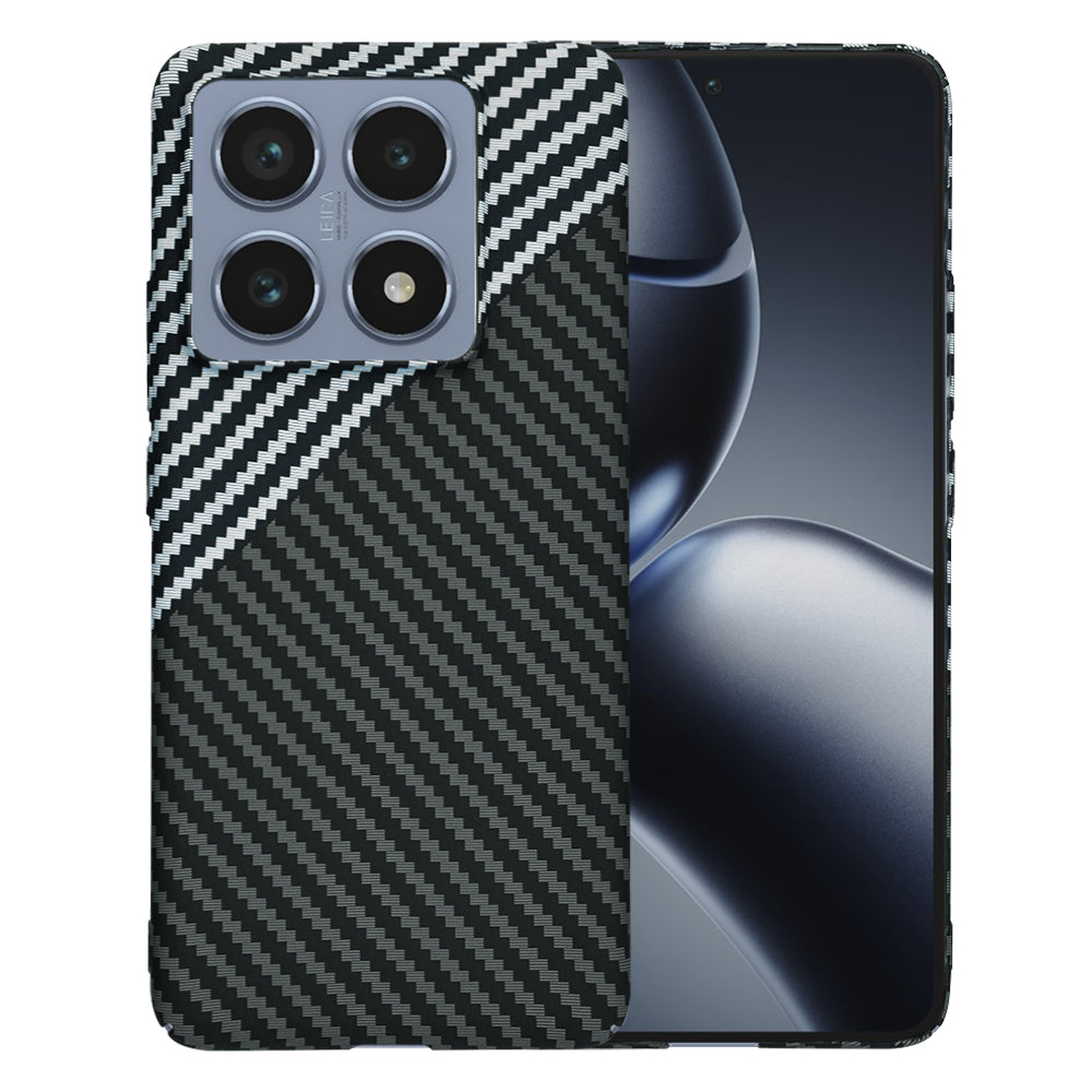 Kuori Xiaomi 14T Pro:lle, Techsuit, Carbonite FiberShell, Musta Harmaa