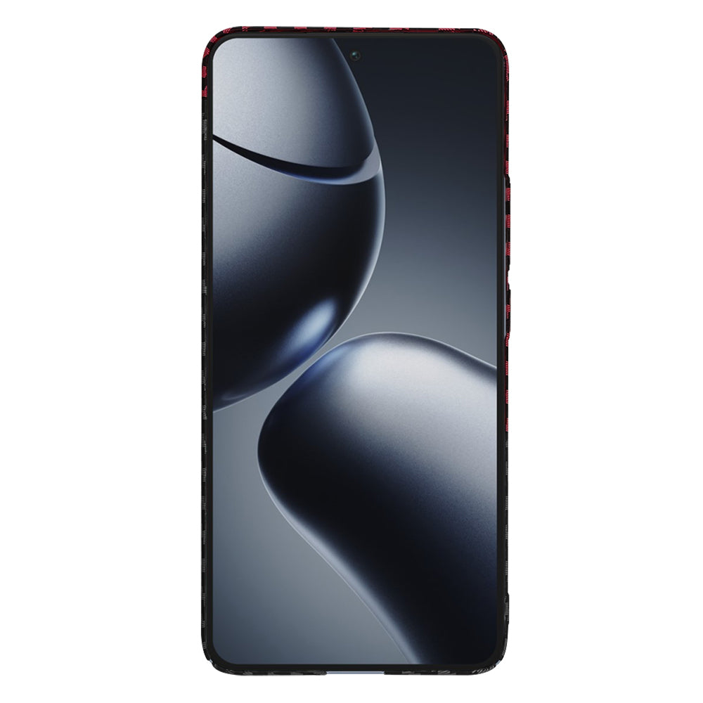 Kuori Xiaomi 14T Pro:lle, Techsuit, Carbonite FiberShell, Musta Punainen