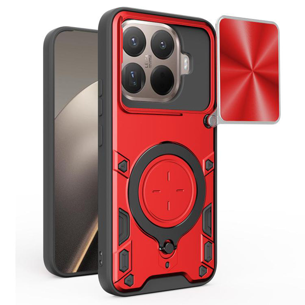 Suojakotelo Xiaomi 15T Pro:lle, Techsuit, CamGuard Pro, Punainen