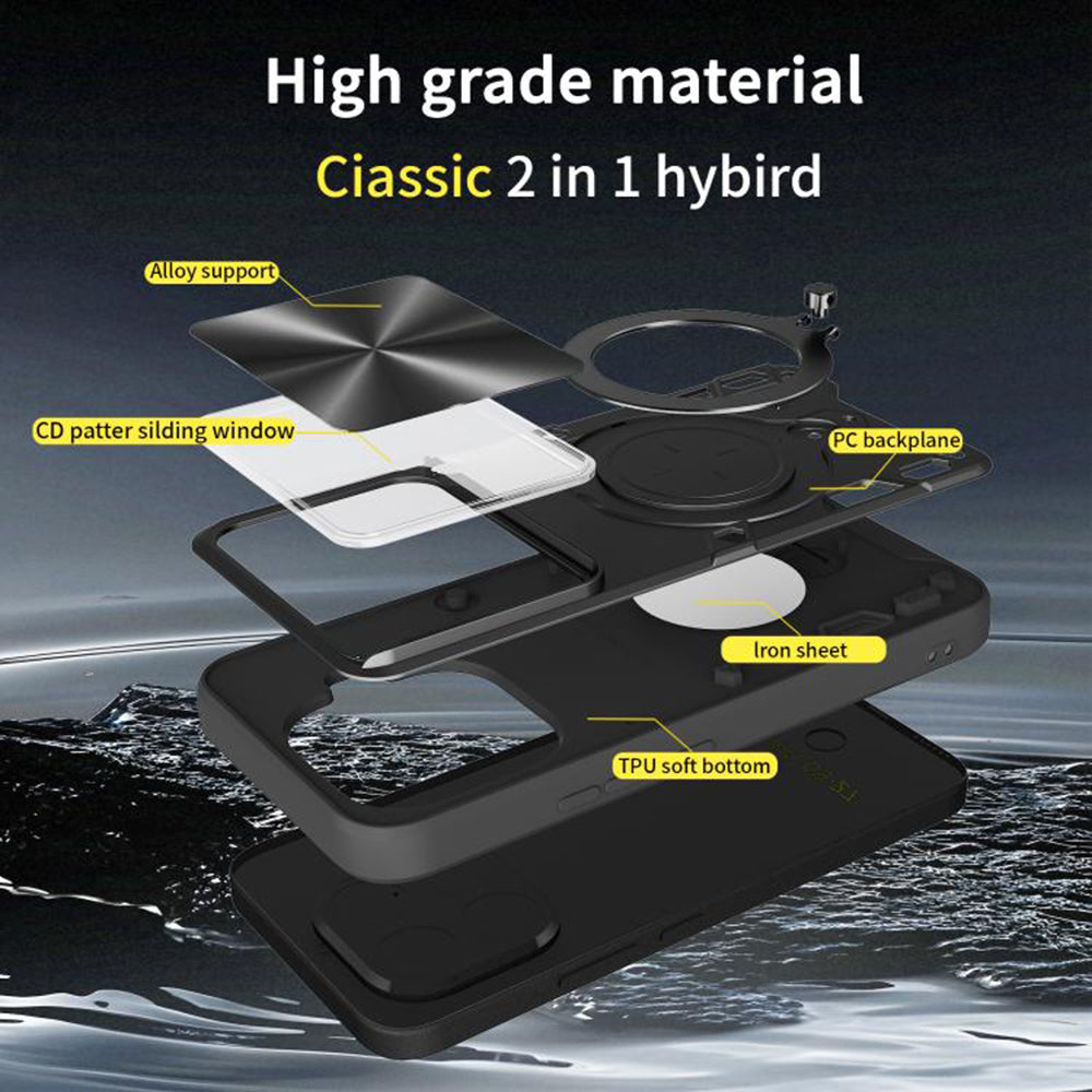 Suojakotelo Xiaomi 15T Pro:lle, Techsuit, CamGuard Pro, Pinkki