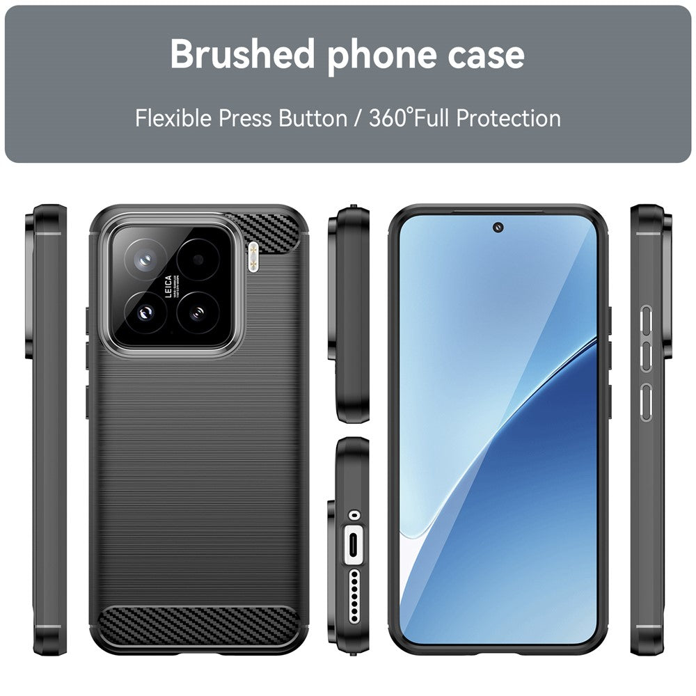 Suojakotelo Xiaomi 15T Pro:lle, Techsuit, Carbon, Musta