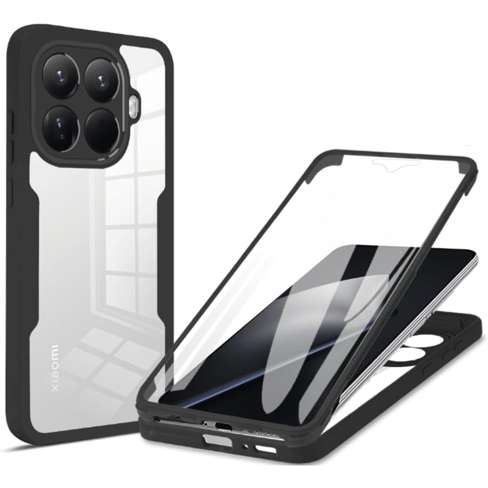 Suojakotelo Xiaomi 15T Pro:lle, Techsuit, ColorVerse 360, Musta