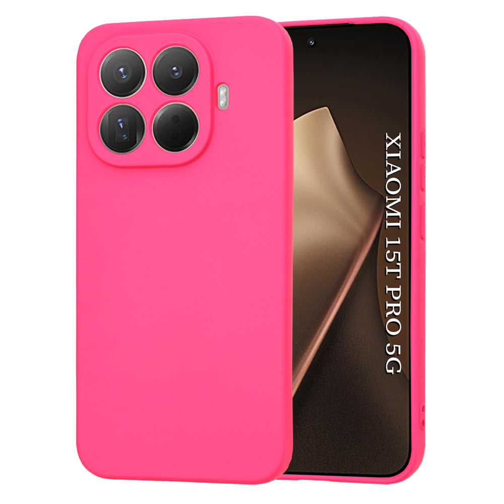 Kotelo Xiaomi 15T Prolle, Techsuit, SoftFlex, Tummanpunainen