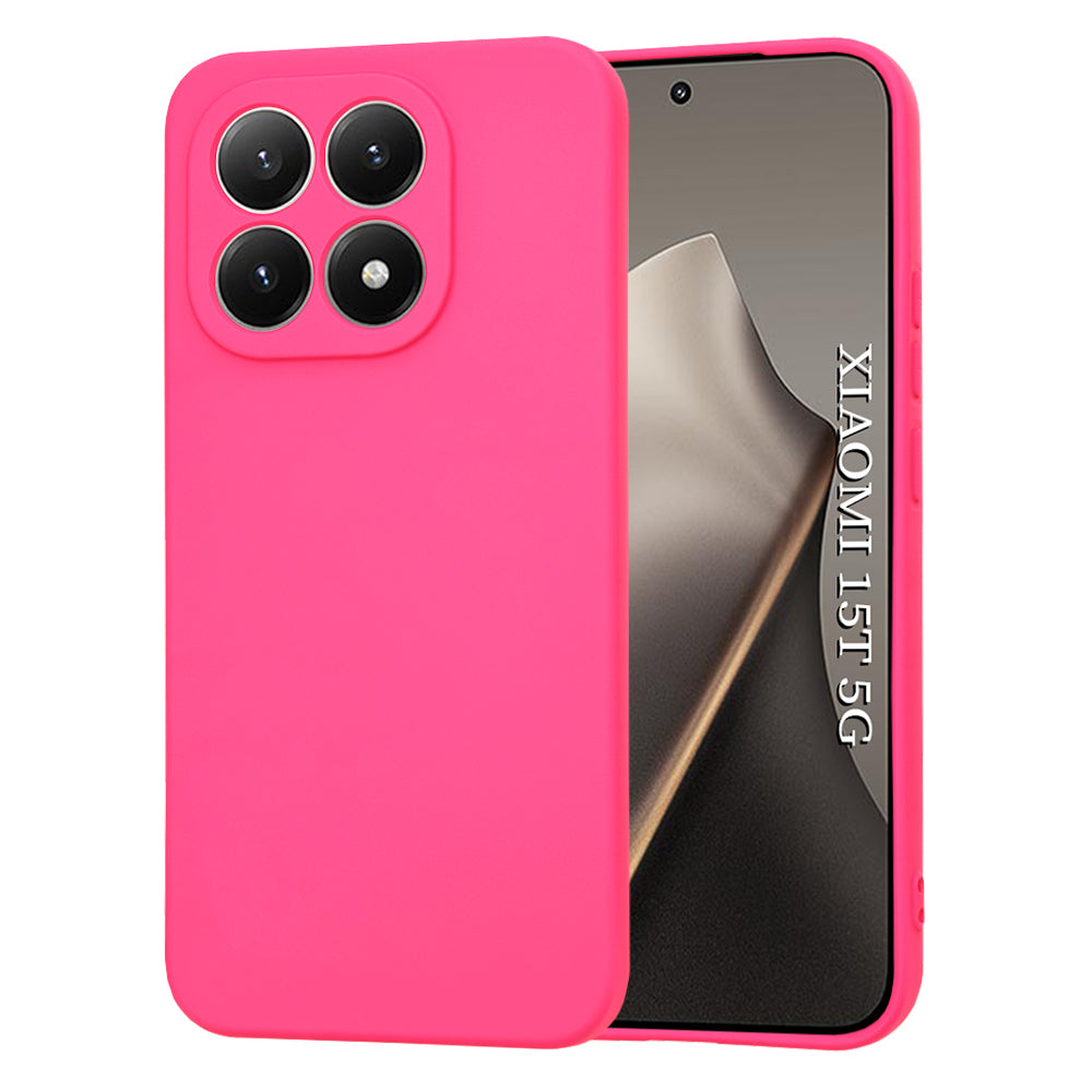 Suojakotelo Xiaomi 15T:lle, Techsuit, SoftFlex, Tummanpunainen