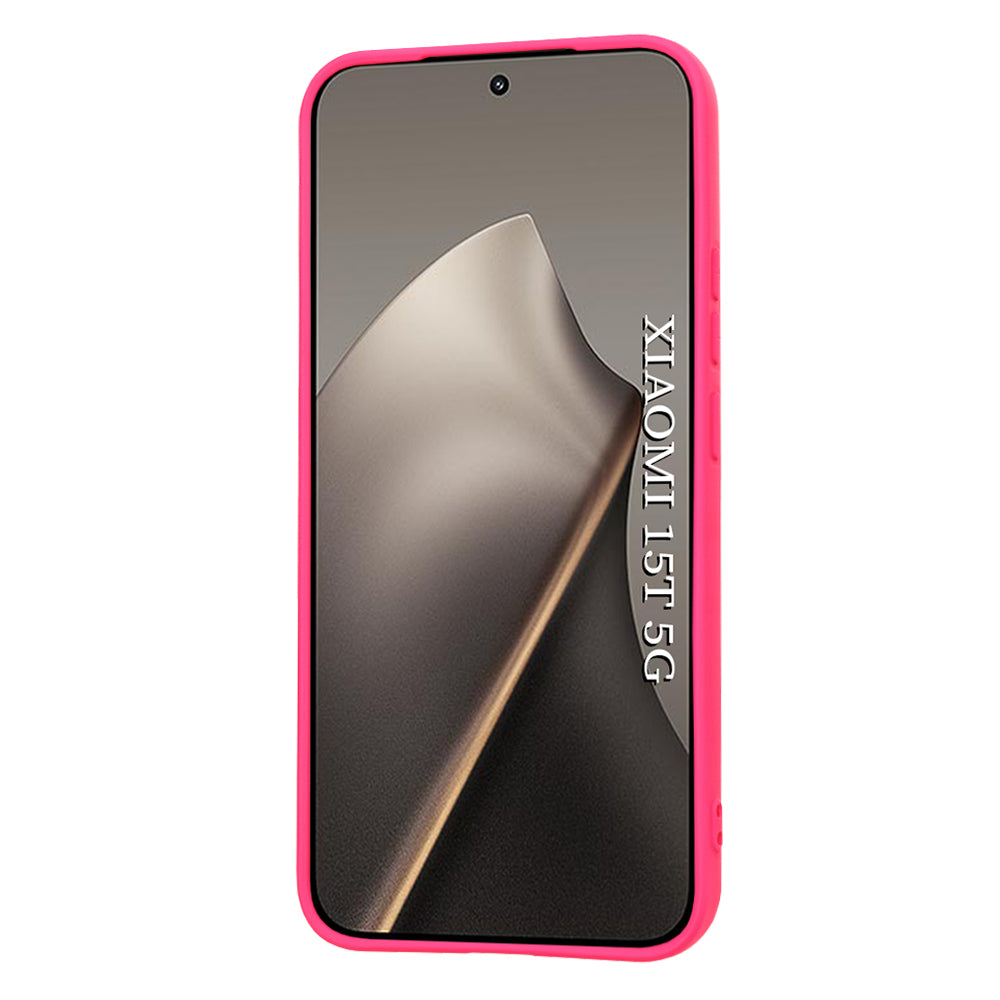Suojakotelo Xiaomi 15T:lle, Techsuit, SoftFlex, Tummanpunainen