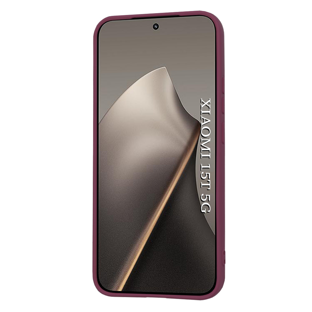 Suojakotelo Xiaomi 15T:lle, Techsuit, SoftFlex, Kirsikanpunainen