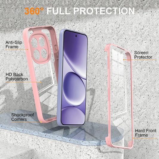 Kuori Xiaomi 17T Pro:lle, Techsuit, ColorVerse 360, Vaaleanpunainen