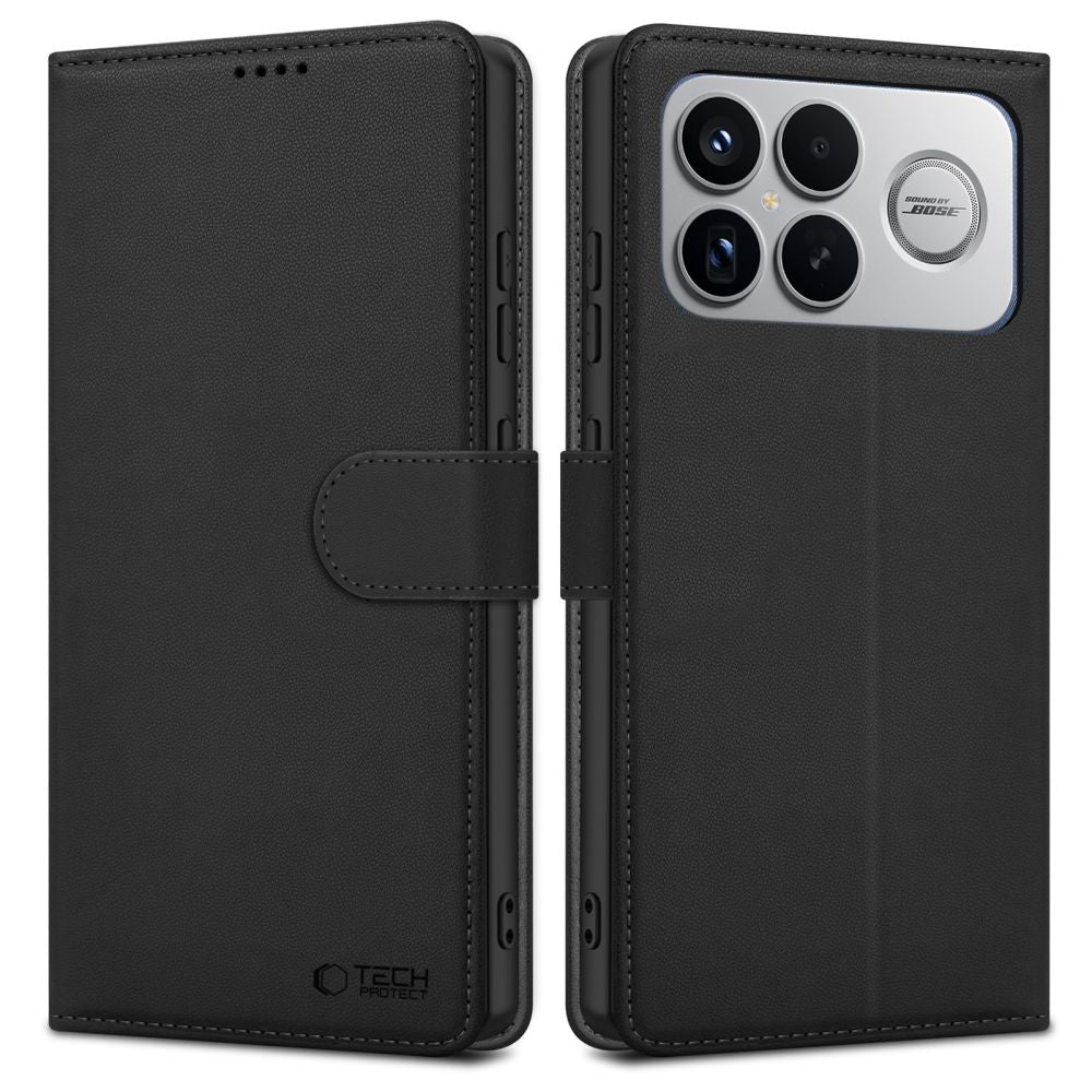 Suojakotelo Xiaomi Poco F8 Ultra, Tech-Protect, Lompakko, Musta