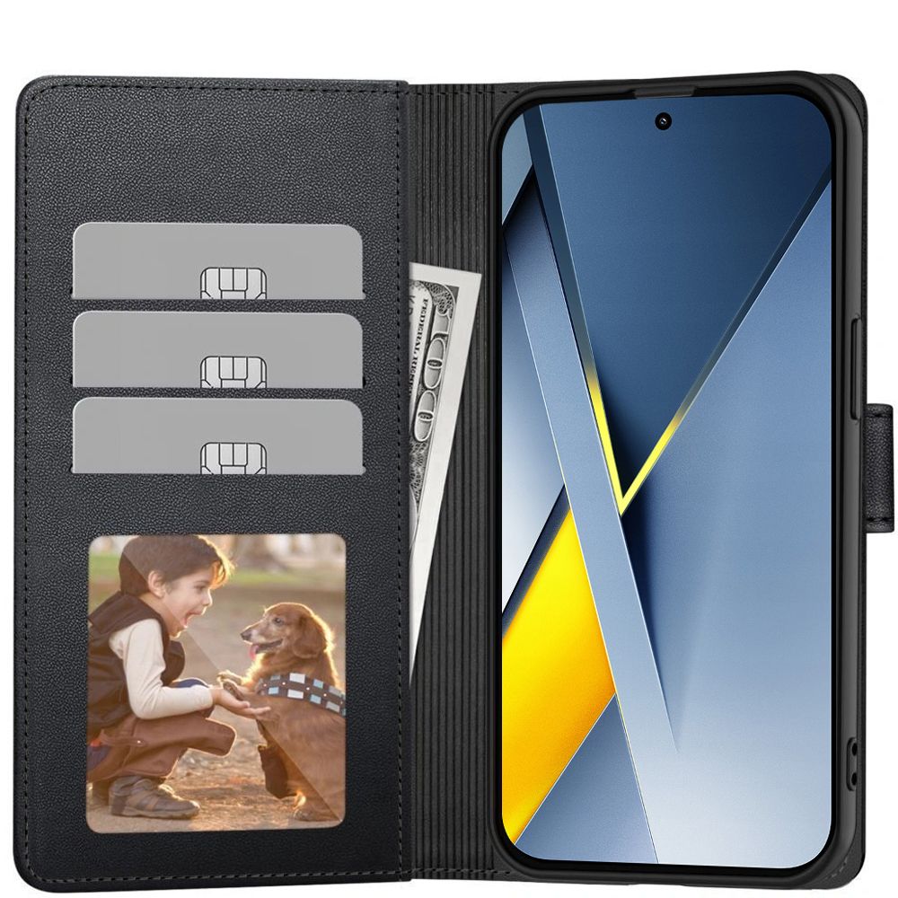 Suojakotelo Xiaomi Poco F8 Ultra, Tech-Protect, Lompakko, Musta