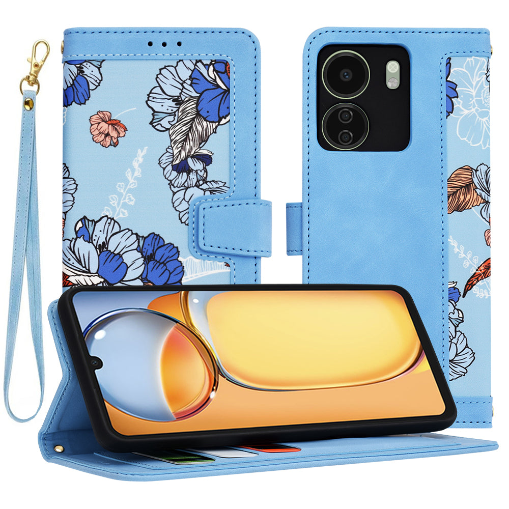 Kuori Xiaomi Poco C65 / Redmi 13C:lle, Techsuit, FlipCraft, Sininen