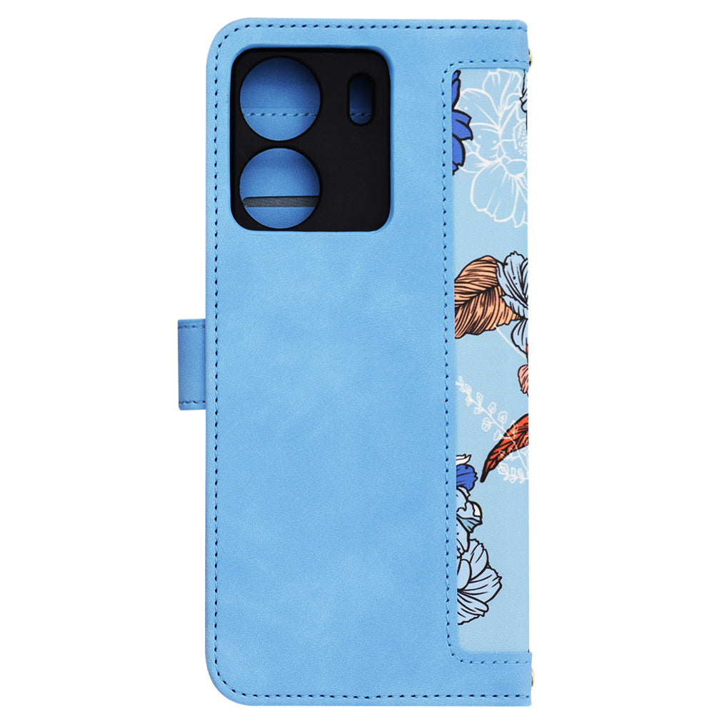 Kuori Xiaomi Poco C65 / Redmi 13C:lle, Techsuit, FlipCraft, Sininen