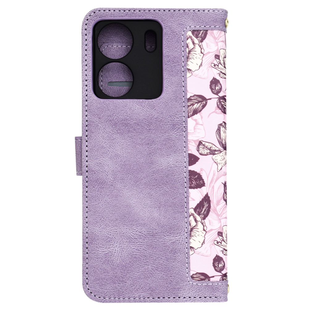 Kuori Xiaomi Poco C65 / Redmi 13C:lle, Techsuit, FlipCraft, Violetti