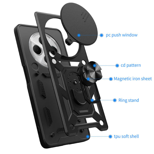 Kuori Xiaomi Poco C75 / Redmi 14C:lle, Techsuit, CamShield, Vihreä