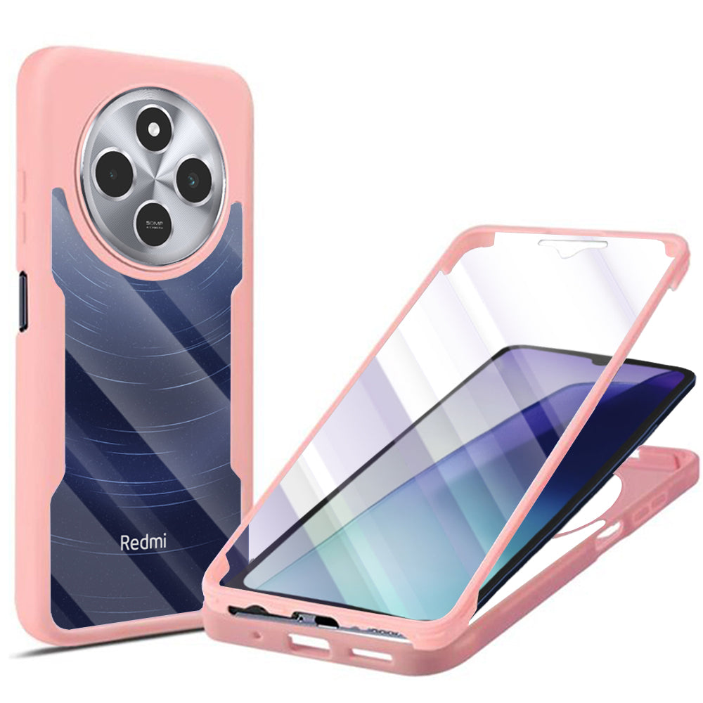 Kuori Xiaomi Poco C75 / Redmi 14C:lle, Techsuit, ColorVerse 360, Vaaleanpunainen