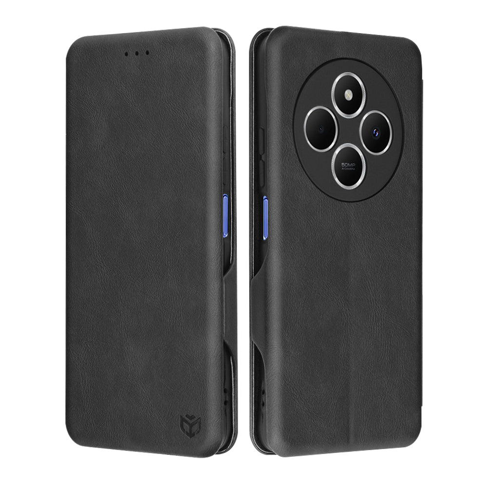 Kotelo Xiaomi Poco C75 / Redmi 14C, Techsuit, Safe Wallet Plus, Musta