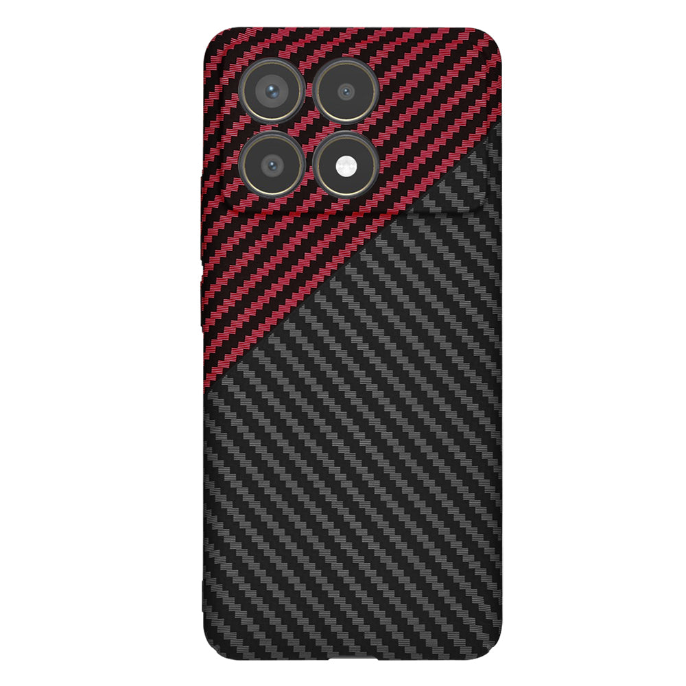 Kuori Xiaomi Poco F6 Pro:lle, Techsuit, Carbonite FiberShell, Musta Punainen