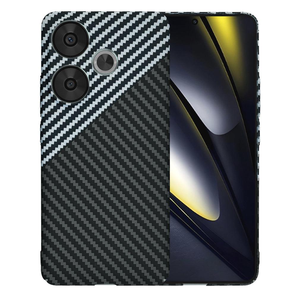 Kuori Xiaomi Poco F6:lle, Techsuit, Carbonite FiberShell, Musta Harmaa