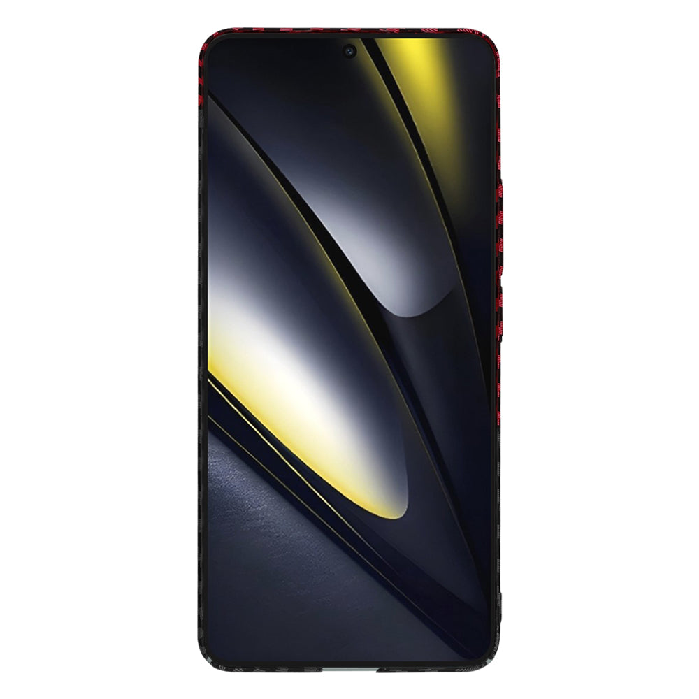 Kuori Xiaomi Poco F6:lle, Techsuit, Carbonite FiberShell, Musta Punainen