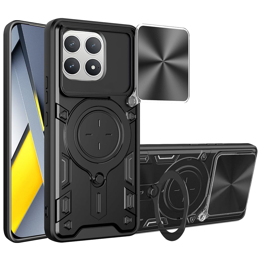 Suojakotelo Xiaomi Poco F8 Prolle, Techsuit, CamGuard Pro, Musta