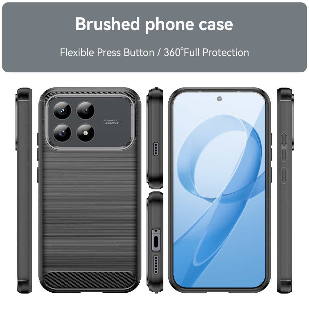 Suojakotelo Xiaomi Poco F8 Prolle, Techsuit, Carbon, Musta