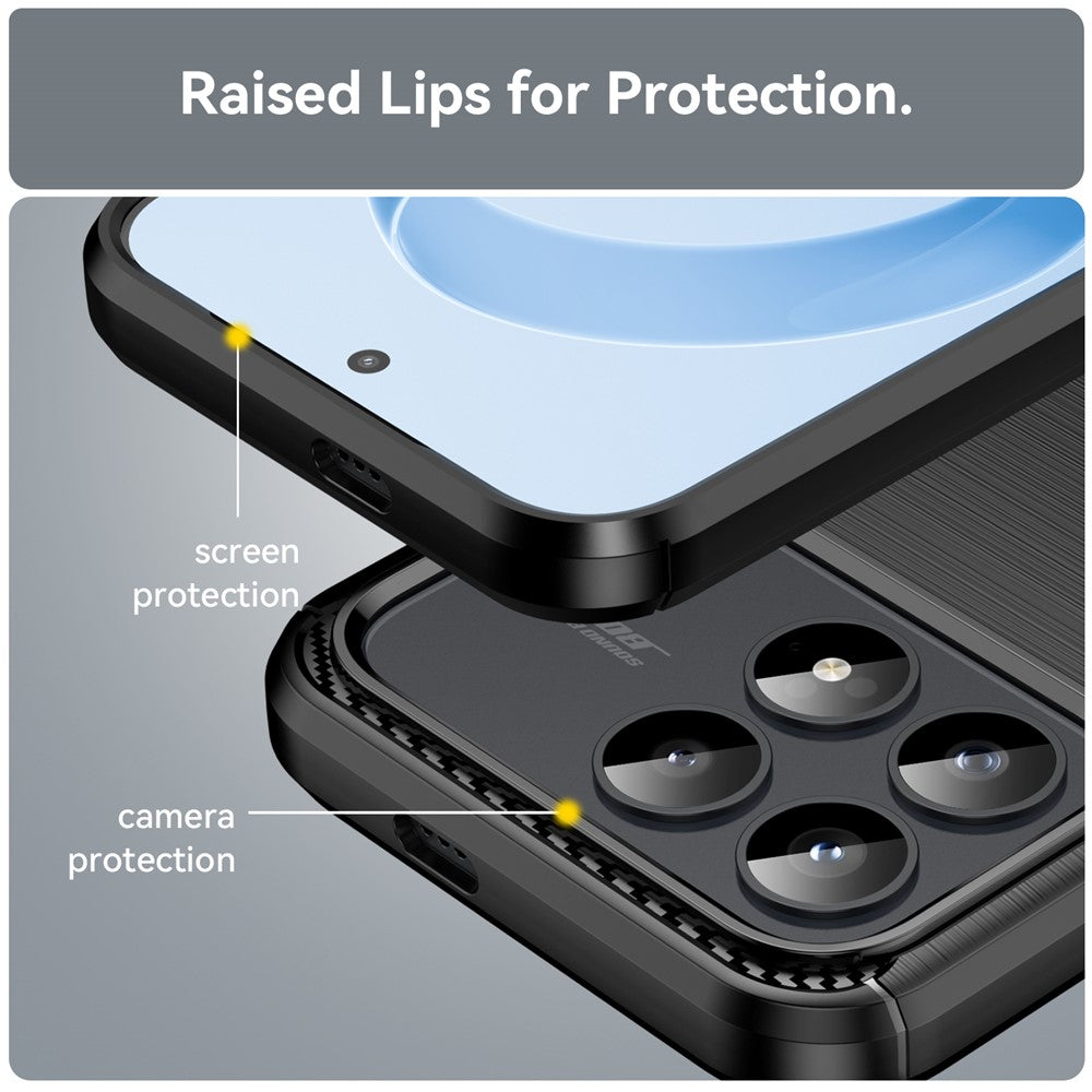 Suojakotelo Xiaomi Poco F8 Prolle, Techsuit, Carbon, Musta