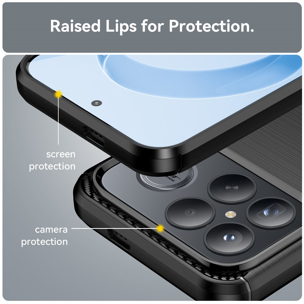 Suojakotelo Xiaomi Poco F8 Ultra, Techsuit, Carbon, Musta