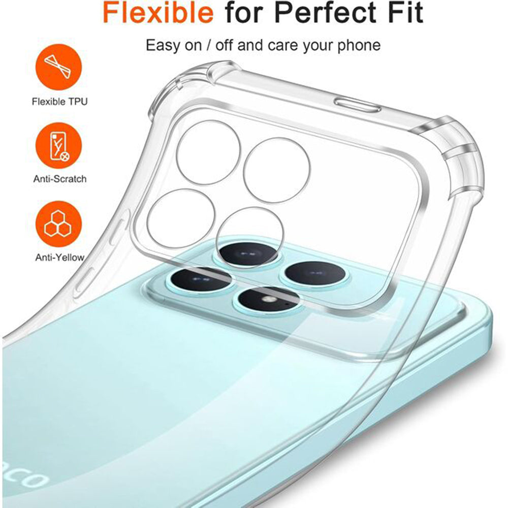 Suojakotelo Xiaomi Poco F8 Ultra, Techsuit, Iskunkestävä Kirkas, Läpinäkyvä