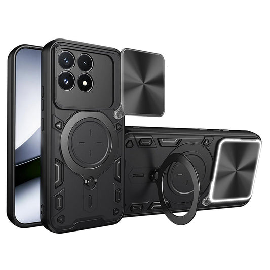 Suojakuori Xiaomi Poco F9 Pro -puhelimelle, Techsuit CamGuard Pro, musta