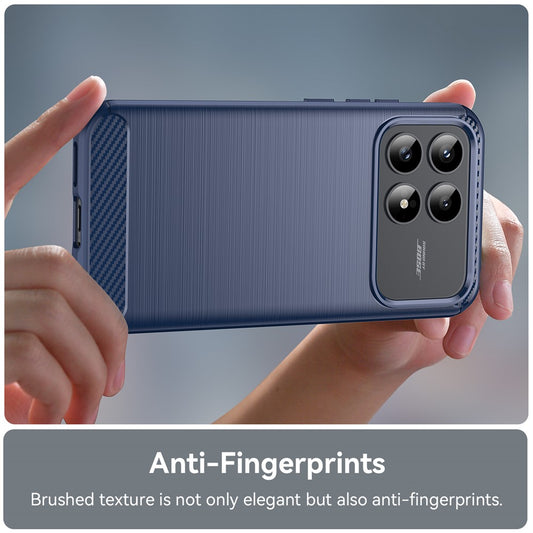 Suojakuori Xiaomi Poco F9 Pro -puhelimelle, Techsuit, hiilikuitu, sininen