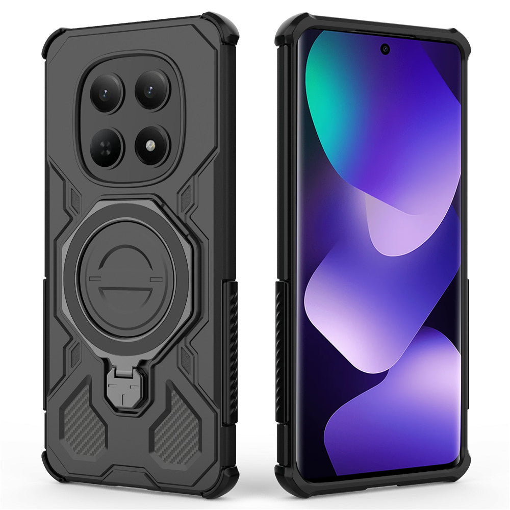 Suojakotelo Xiaomi Poco M8 / Redmi Note 15 5G, Techsuit, Carbon Shield Pro, Musta