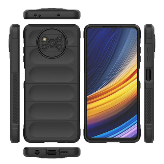 Kuori Xiaomi Poco X3 Pro / X3 NFC / X3:lle, Techsuit, Magic Shield, Musta