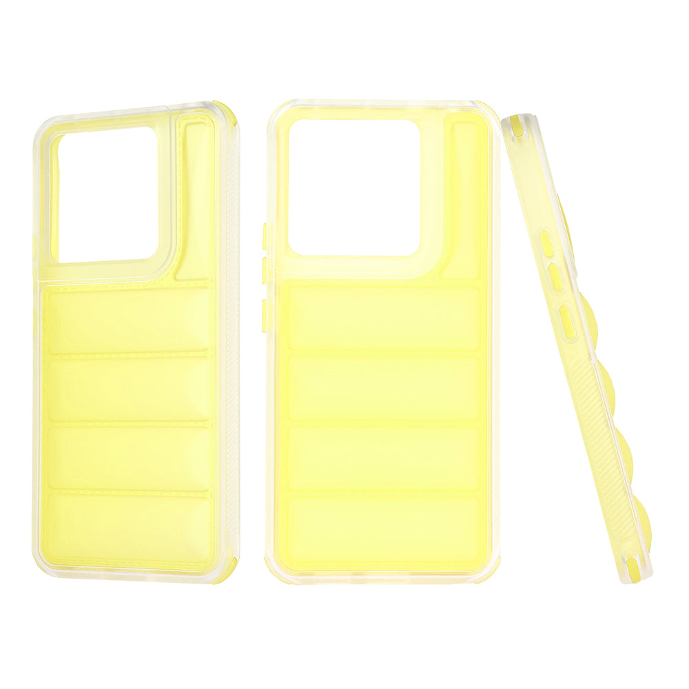 Kuori Xiaomi Poco X6 / Note 13 Pro 5G:lle, Techsuit, Wave Shield, Keltainen