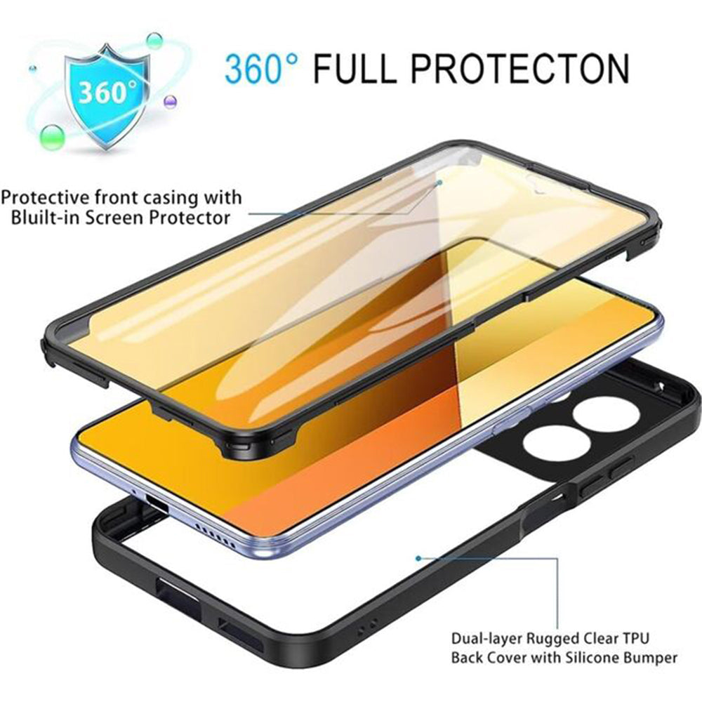 Kuori Xiaomi Poco X6 Pro:lle, Techsuit, ColorVerse 360, vaaleanpunainen