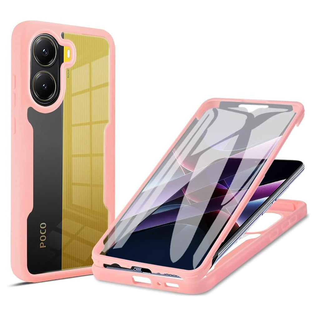 Kuori Xiaomi Poco X7 Pro:lle, Techsuit, ColorVerse 360, vaaleanpunainen