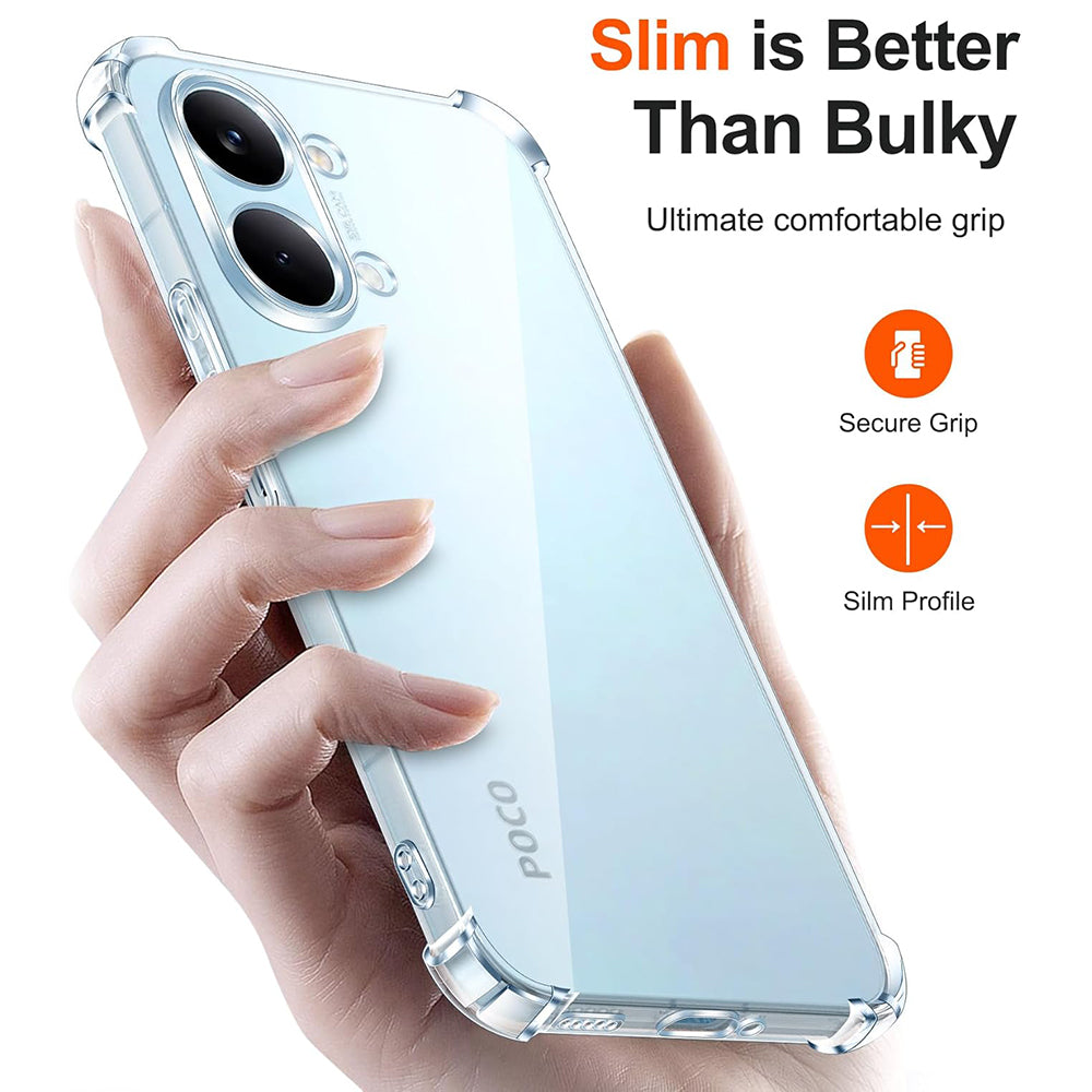 Suojakotelo Xiaomi Poco X8 Pro Max, Techsuit, Iskunkestävä Selkeä, Läpinäkyvä