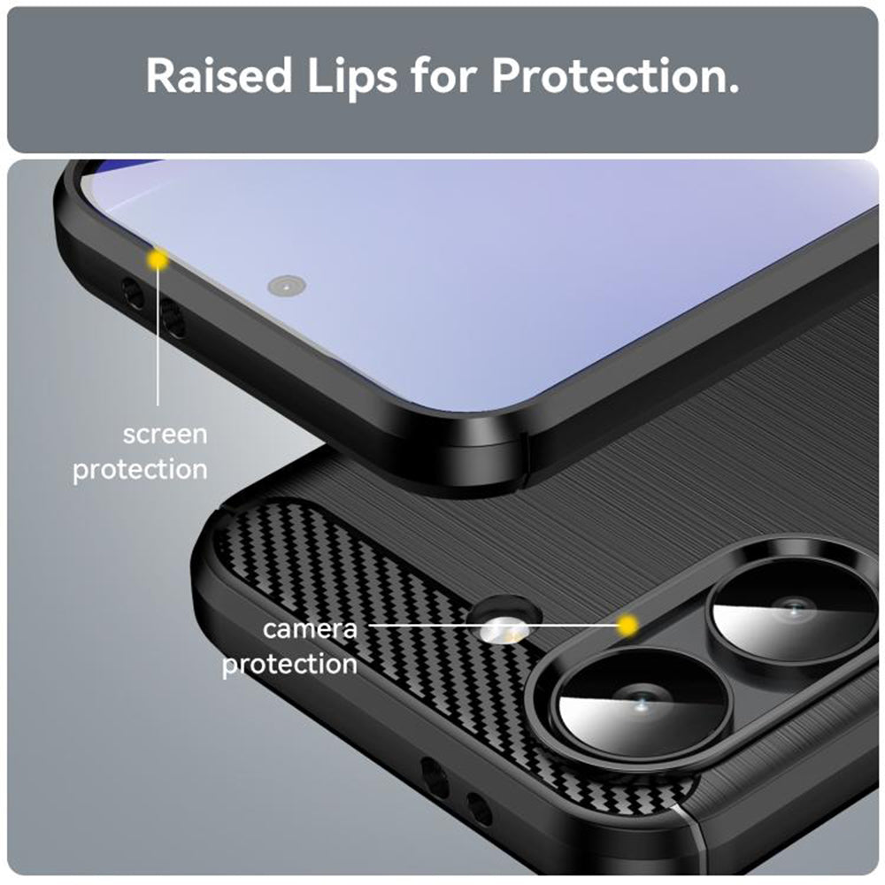 Suojakotelo Xiaomi Poco X8 Prolle, Techsuit, Carbon, Musta