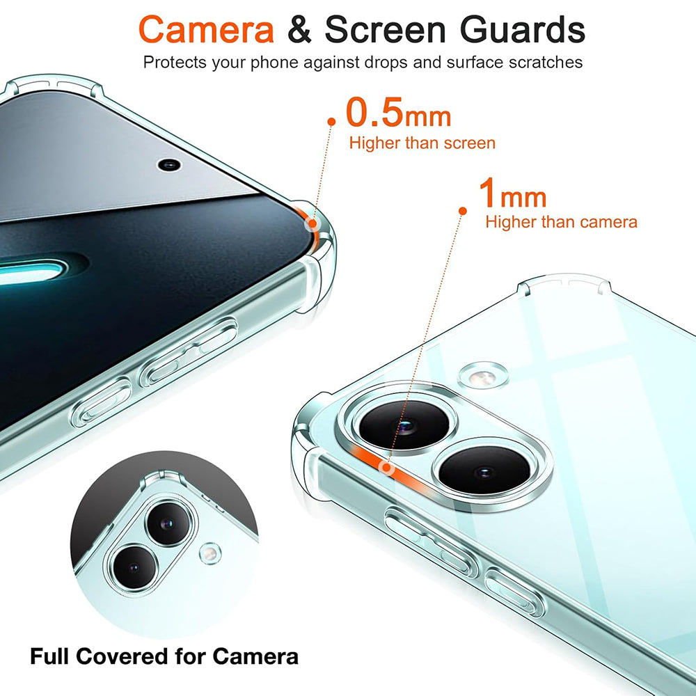 Suojakotelo Xiaomi Poco X8 Prolle, Techsuit, Iskunkestävä Kirkas, Läpinäkyvä