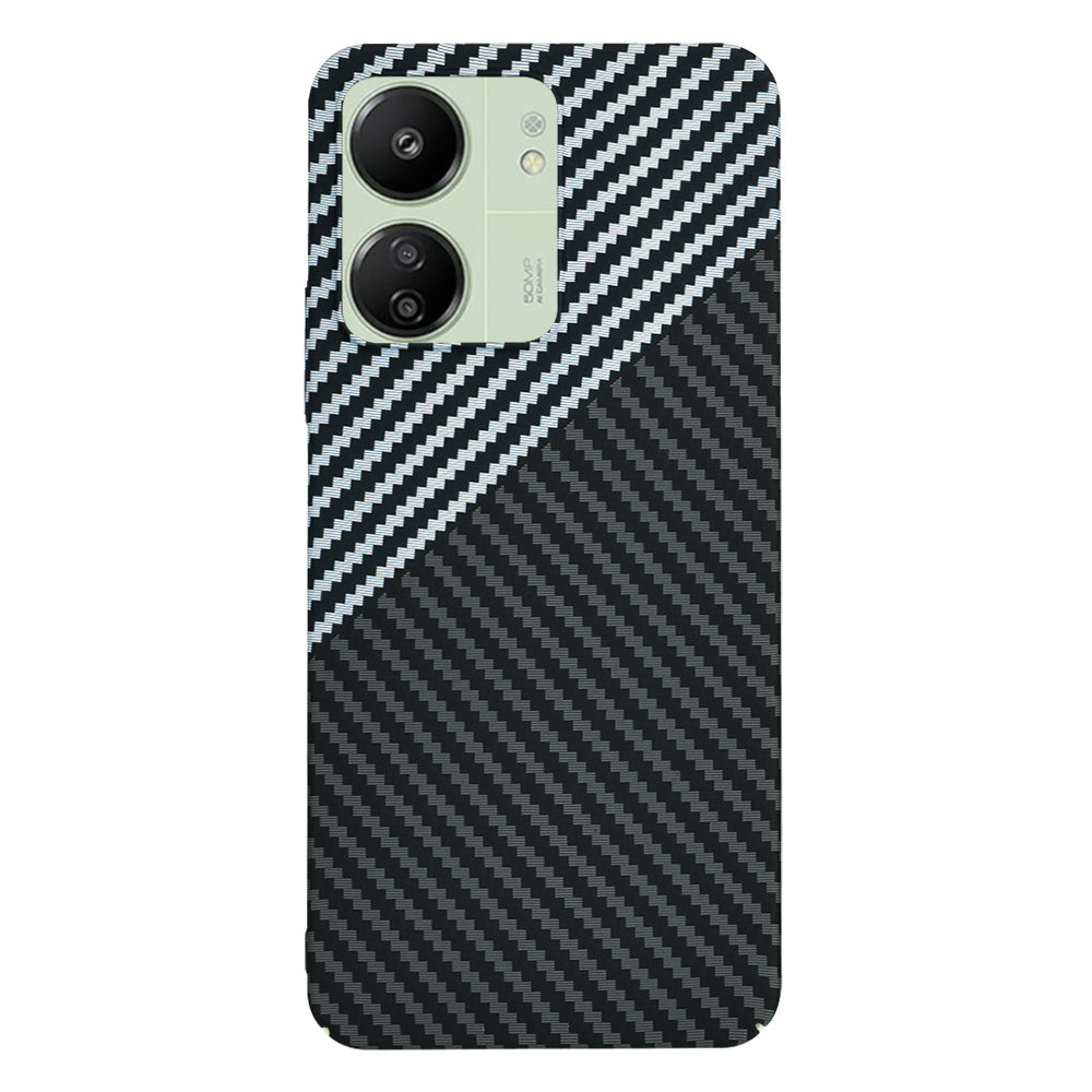Kuori Xiaomi Redmi 13C 5G / 13C / Poco C65:lle, Techsuit, Carbonite FiberShell, Musta Harmaa
