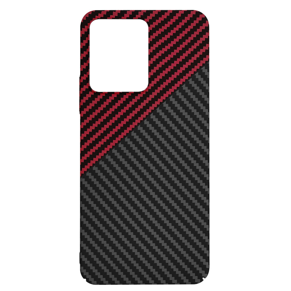 Kuori Xiaomi Redmi 13C 5G / 13C / Poco C65:lle, Techsuit, Carbonite FiberShell, Musta Punainen